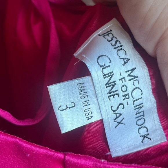 Jessica Mclintock for Gunne Sax Pink Formal Dress Size 3 - Picture 7 of 11